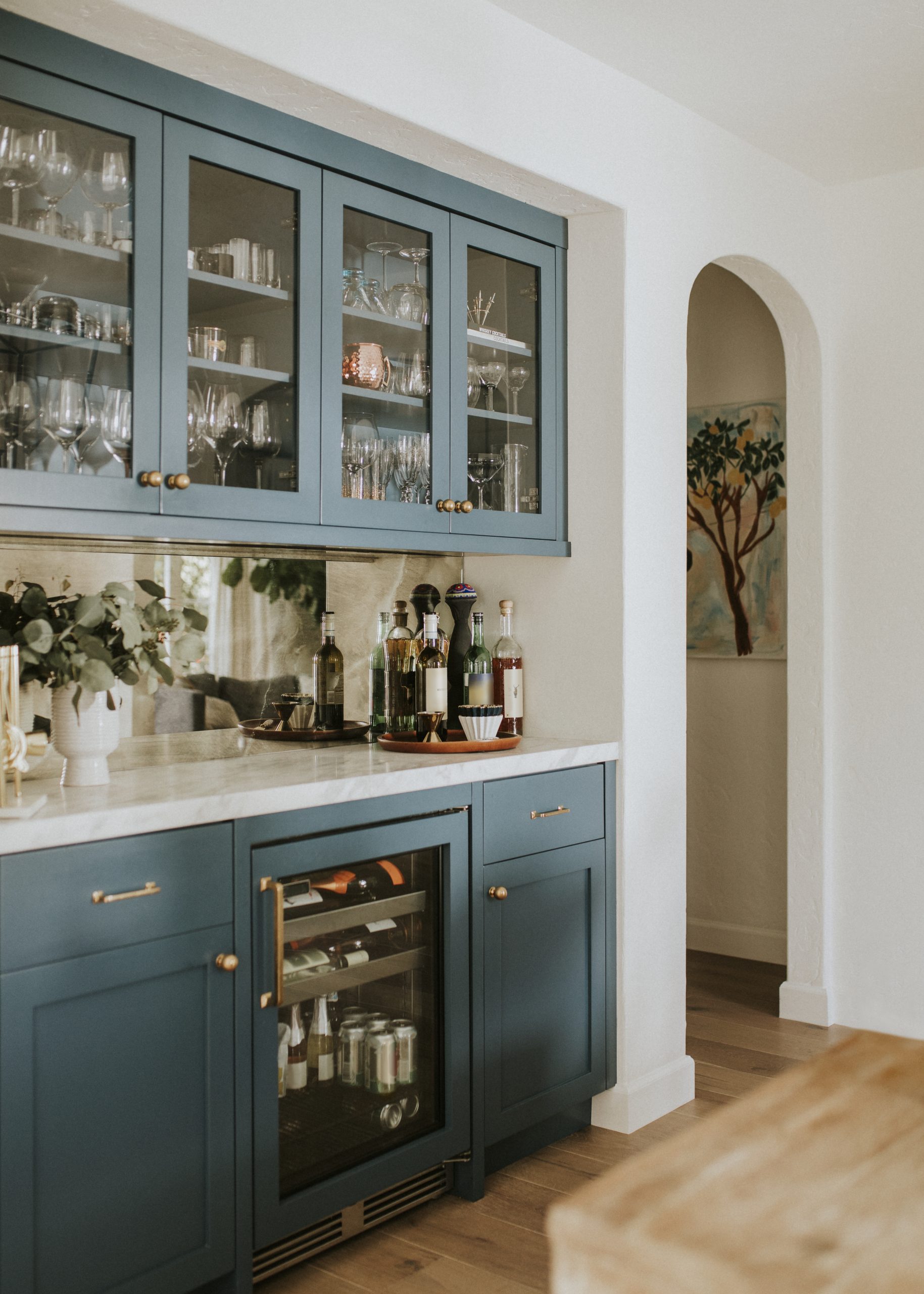 Alcohol chiller under the cabinet